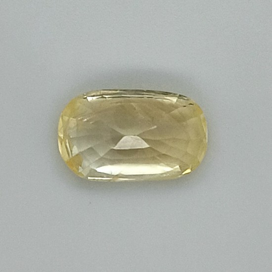 Yellow Sapphire (Pukhraj) 7.63 Ct Certified Yellow Sapphire (Pukhraj) 7.63 Ct Certified